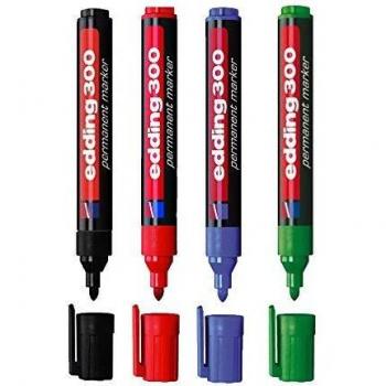 Marcador Permanente Edding 300 Conico Verde