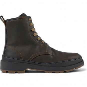 Camper Brutus Trek Men's Suede Ankle Boots - Dark Brown, Size 41
