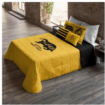 Edredón Harry Potter Hufflepuff Values 250 gr para cama de 180 cm (280x270cm) - Modelo exclusivo confeccionado en España