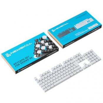 Set de Teclas Newskill Serike V2 Blanco - 104 Teclas ABS Doble Inyección para Teclados Mecánicos