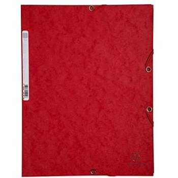Exacompta 55505E - Carpeta con goma, A4, color rojo