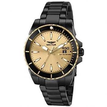 Sector No Limits Reloj Hombre, Colección 450, Tiempo y Fecha, en Acero, PVD Negro - R3253276007