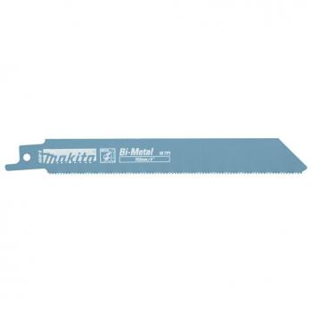 Juego de 5 Lamas de Sierra Sable Bi-Metal Makita B-05169 para Acero, Inox y Metales No Ferrosos (152 mm, 18 TPI)