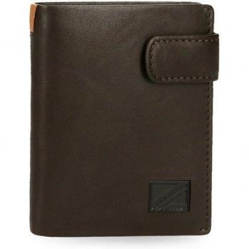 Cartera Pepe Jeans Marshal con cierre de click Marron