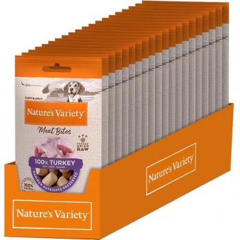 Nature's Variety Meat Bites Pavo Liofilizado para Perros 20g