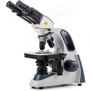 Swift microscopio Compuesto Binocular SW380B 40X-2500X ampliación, Cabeza Siedentopf, Grado de investigación, Ocular de Campo Amplio 10X y 25X, Condensador Abbe, Enfoque Ultra preciso