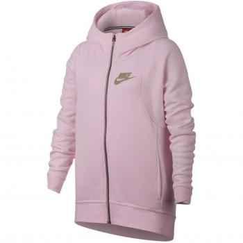 Nike G NSW Mdrn Hoodie FZ Sudadera, Niñas, Rosa