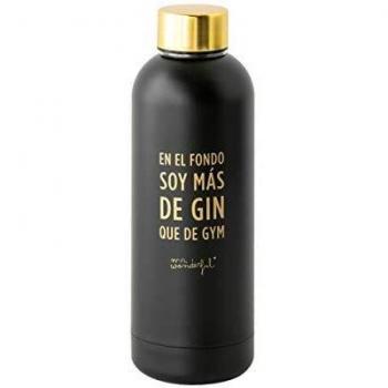 Mr. Wonderful Botella Black&Gold - En el fondo soy más de gin que de gym