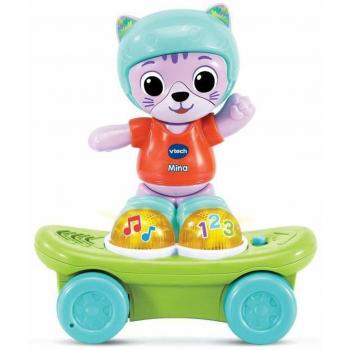 Juego Educativo Vtech Baby MINA, MON CHAT ROULI'GOLO - Juguete interactivo multicolor para bebés que estimula el desarrollo cognitivo y motor, incluye sonidos y luces, diseñado para niños a partir de 6