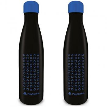 Botella de metal Playstation 540 ml con diseño de símbolo, producto oficial