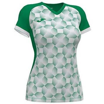 Joma Supernova III Women's Short Sleeve T-Shirt Green-White