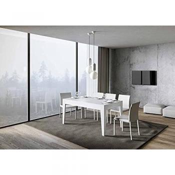 Mesa extensible 90x160/220 cm Cico en fresno blanco