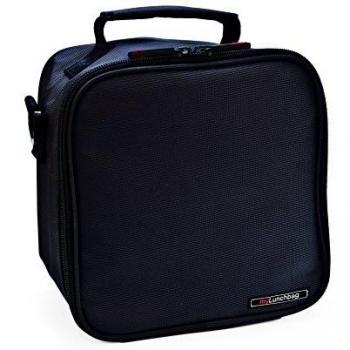 IRIS Basic Bolsa Porta Alimentos, Tela, Negro, 21x13x22 cm