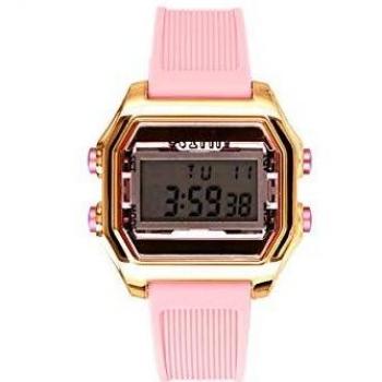 IAM-KIT03 Women's Watch - 40mm Quartz, Pink Silicone Strap, Water Resistant 5 ATM