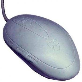 Ratón USB óptico Seal Shield SSWM3, cableado, IP68, 800 DPI, blanco
