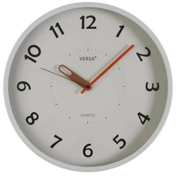 Reloj de Pared Versa Blanco Plástico 30 cm, dimensiones 4 x 30 x 30 cm