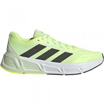 Zapatillas de running adidas Questar 2 para hombre, color amarillo, modelo 1.5, disponibles en talla 41 1/3 EU, diseño negro y blanco