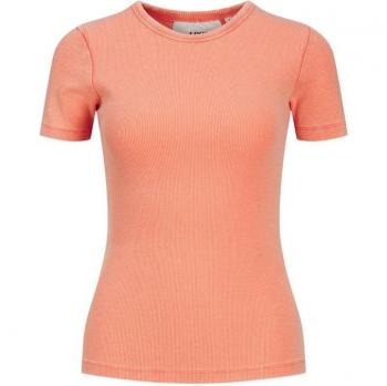 Camiseta Jack & Jones JXFrankie Wash SS Mujer Coral