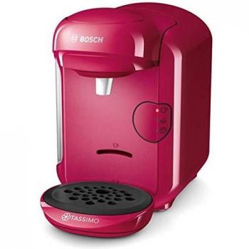 Bosch TAS1401 Tassimo Vivy 2, Cafetera automática de cápsulas, diseño compacto, 1300 W, color fucsia