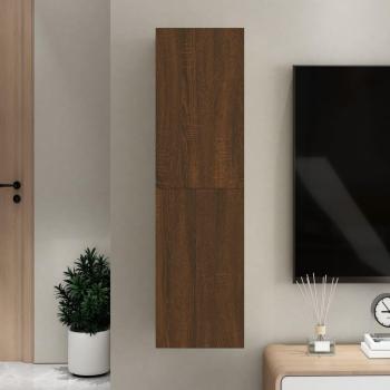 Estante de pared Mueble TV Roble marrón 30,5x30x110 cm
