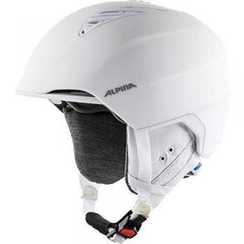 Casco de Esquí Alpina Grand Lavalan Unisex (54-57 cm, Blanco Mate)