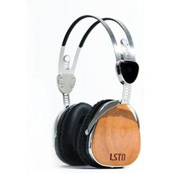 LSTN Troubadour Over-Ear Wooden Headphones - High Sound Quality - Made with Real Reclaimed Wood