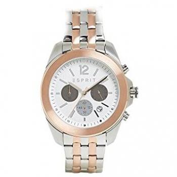 Esprit Men's Quartz Watch ES1G159M0095, Silver, Gray, 10 ATM Water Resistance, ONE SIZE