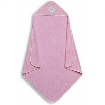 Capa de Baño Corazón Oso Rosa