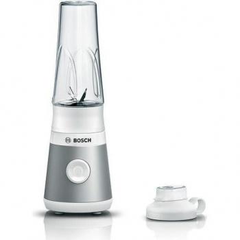 Bosch VitaPower Serie 2 MMB2111T Batidora de Vaso, 450 W, Hasta 40.000 rpm, Jarra de 0.6 L, Acero Inoxidable/Plata
