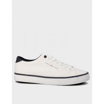 Tommy Hilfiger Hi Vulc Core Low Men's Leather Sneakers White Size 42