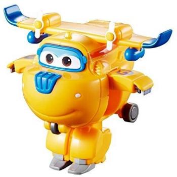Alpha Animation & Toys- Transforming Super Wings YW710020 Mini Transform a Bots Donnie Plane, Color azul, naranja