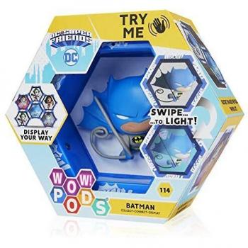 WOW! PODS - Colección DC Super Friends - Batman - Figura Coleccionable con luz y Sensor de Movimiento
