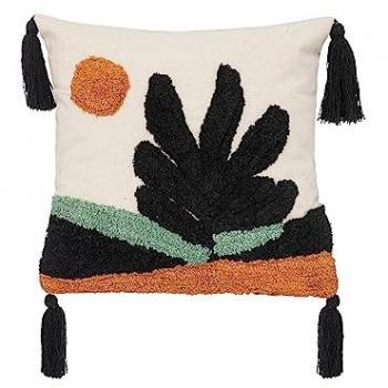 Cojín Cosy de Algodón Empenachado Multicolor 40x40 cm - Mayor Comodidad