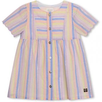 Carrement Beau - Vestido de bebé niña con rayas multicolor de manga corta, corto, Y30092