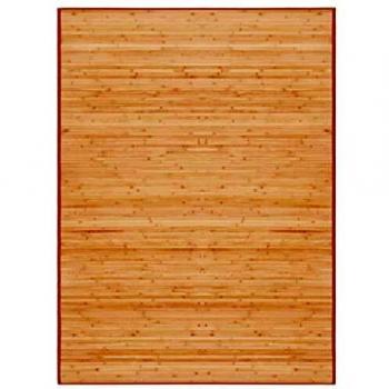vidaXL Alfombra de Bambú 160x230cm Marrón Decoración de Interior Casa Hogar