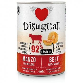 Disugual Comida Húmeda para Perros Adultos Sabor Ternera con Melón - 400g