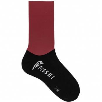 Calcetines Pissei Prima Pelle color mattone, características: tejido transpirable, compresión moderada, diseño anatómico, tallas S-M