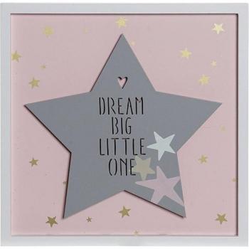Figura Decorativa Estrella LED Gris Rosa 30 x 3 x 30 cm