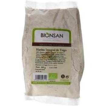 Bionsan Harina de Trigo Integral | 6 bolsas de 500 gr | Total: 3000 gr