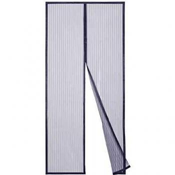 Sekey Cortina Magnética de Puerta a Prueba de Mosquito para Puertas de Madera, Puertas de Hierro, Puertas Metálicas, Puertas del Balcón, Puertas de RV, Cierre Magnético Automático,220 x 100 cm, Gris
