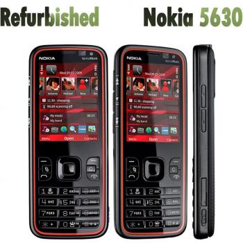 Teléfono Móvil Refurbished Nokia 5630 XpressMusic Original Desbloqueado Negro con Batería y Cargador