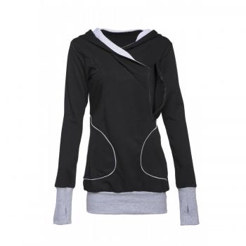 HAPPY MAMA. Para Mujer Sudadera Capucha Panel de la Lactancia Top Premamá. 325p