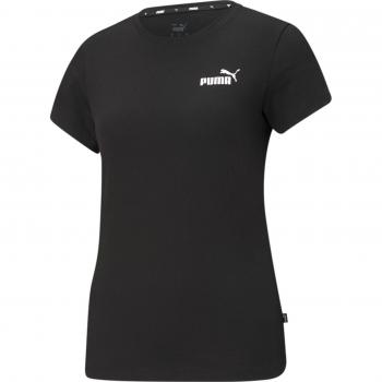 Puma Essentials Women's Short Sleeve T-Shirt with Small Logo - Black