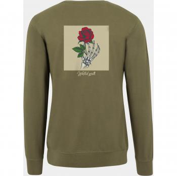 Wasted Youth Olive Crewneck Sweatshirt for Men