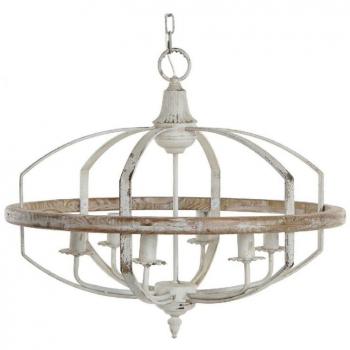 Lámpara de Techo DKD Home Decor 64 x 64 x 56 cm Abeto Metal 220 V 40 W
