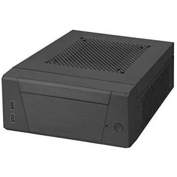 Caja HTPC Mini-ITX Silverstone Milo 10, Diseño Slim y Silencioso, Incluye Montaje VESA, Color Negro
