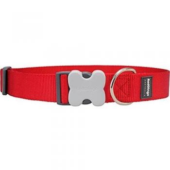 Red Dingo - Collar liso extra ancho 50 - 80 cm en color rojo