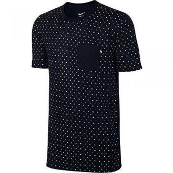 Nike Tee Airmax Aop Pkt - Camiseta de manga corta para hombre, color negro, talla 2XL