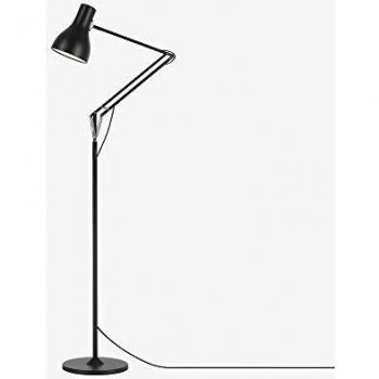 Lámpara de pie Anglepoise Type 75, terciopelo negro