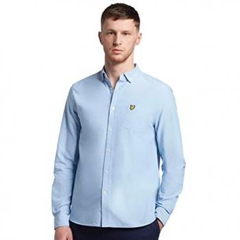 Lyle & Scott Men's Regular Fit Light Weight Oxford Shirt - Riviera Blue Size S